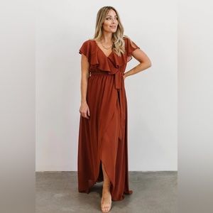 Baltic Born Maxi Dress in Rust
